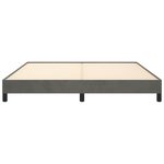 vidaXL Cadre de lit Gris foncé 180 x 200 cm Velours