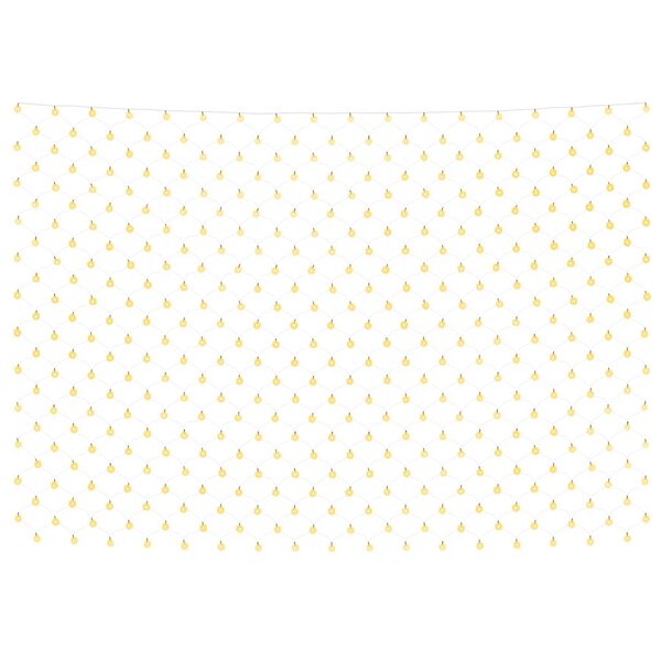 vidaXL Filet lumineux blanc chaud de Noël 4x4 m 544 LED Int/ext