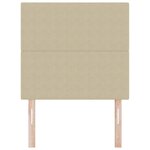 vidaXL Tête de lit LED avec des lumières à LED Vert gris 100 cm tissu