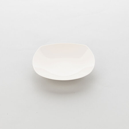 Assiette creuse carrée porcelaine ecru liguria 205 x 205 mm - lot de 6 - stalgast -  - porcelaine x45mm