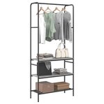 vidaXL Porte-vêtements Sonoma gris 77 x 30 x 171 cm Bois d'ingénierie