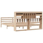 vidaXL Lit bibliothèque sans matelas 180x200 cm bois massif de pin