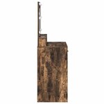 vidaXL Table de Toilette Chêne fumé 79 x 41 x 135 cm Bois d'ingénierie
