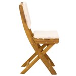 vidaXL Chaises de bistrot d'extérieur 2 Pièces Crème blanc