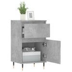 vidaXL Buffets 2 Pièces gris béton 40x35x70 cm bois d'ingénierie