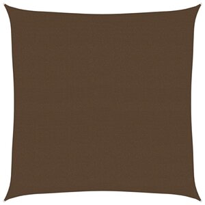 vidaXL Voile d'ombrage 160 g/m² Marron 4x4 m PEHD