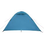 vidaXL Tente de camping à dôme 4 personnes bleu imperméable