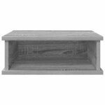 vidaXL Table de chevet 2 Pièces Gris Sonoma 40 x 31 x 15 cm