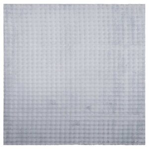 vidaXL Tapis de surface Carré HUARTE Gris 200 x 200 cm Polyester