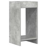 vidaXL Support de Plante Gris béton 30 x 30 x 60 cm Bois d'ingénierie