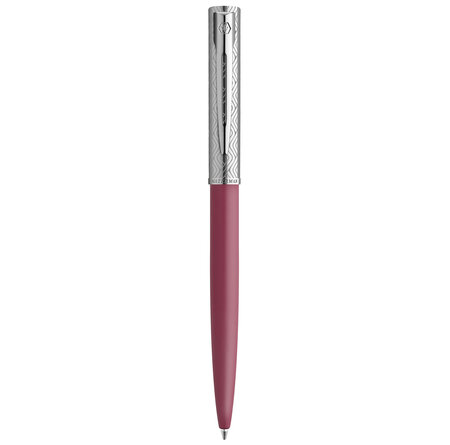 Stylo bille waterman allure deluxe rose  recharge bleue pointe moyenne  coffret cadeau