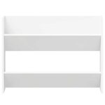 vidaXL Armoires à chaussures murales 2 Pièces Blanc 80x18x60 cm Aggloméré