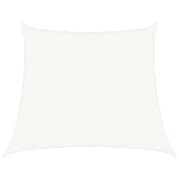 vidaXL Voile d'ombrage 160 g/m² Blanc 4/5x4 m PEHD