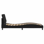vidaXL Cadre de lit sans matelas Hanko noir 80x200 cm velours