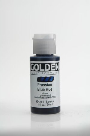 Peinture Acrylic FLUIDS Golden IV 30ml Bleu Prusse