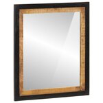 vidaXL Ensemble de meubles salle de bain 2 Pièces fer et bois de manguier