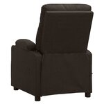 vidaXL Fauteuil Marron foncé Tissu