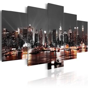 Tableau - grey city l x h en cm 100x50