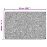 vidaXL Tapis intérieur extérieur à poils courts 190x300cm antidérapant
