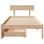 vidaXL Cadre de lit sans matelas 90x200 cm bois de pin massif