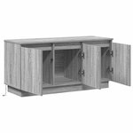 vidaXL Meuble TV avec LED Sonoma gris 100 x 38 x 49 cm