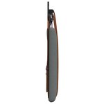 vidaXL Tête de lit suspendue Avec lumière LED Gris foncé PU antique