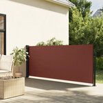 vidaXL Auvent latéral rétractable marron 120x300 cm