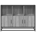 vidaXL Buffet sonoma gris 100x35x76 cm bois d'ingénierie