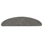 vidaXL Tapis d'escalier auto-adhésifs 10 Pièces gris 56x17x3 cm