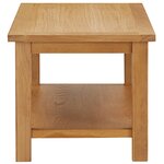 vidaXL Table basse 90x45x40 cm Bois de chêne massif