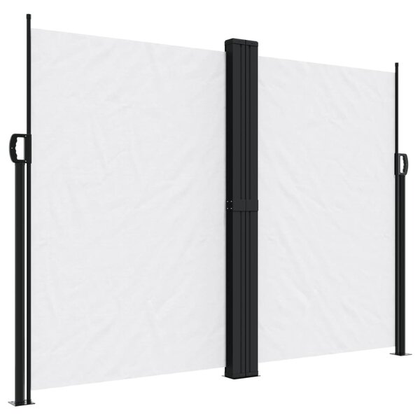 vidaXL Auvent latéral rétractable blanc 180x1200 cm