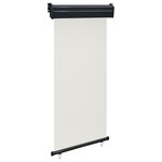 vidaXL Auvent latéral de balcon 105x250 cm Crème