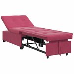 vidaXL Canapé-lit Rouge bordeaux 67 x 194 x 38 cm Velours