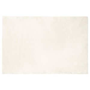 vidaXL Tapis en Fourrure Synthétique de Lapin Blanc 120 x 170 cm