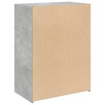 vidaXL Buffet gris béton 70x41x93 cm bois d'ingénierie