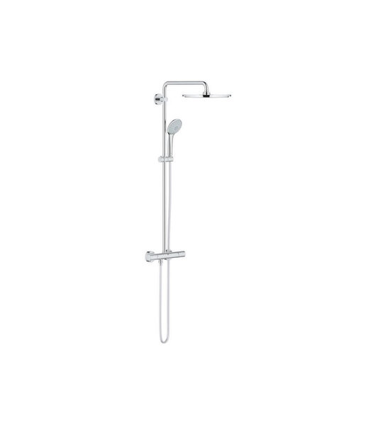 Grohe colonne de douche euphoria xxl 3 jets 26075000 - mitigeur thermostatique - economie d'eau - limiteur de température - chr