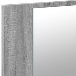 vidaXL Armoire de salle de bain à miroir LED sonoma gris 90x12x45 cm
