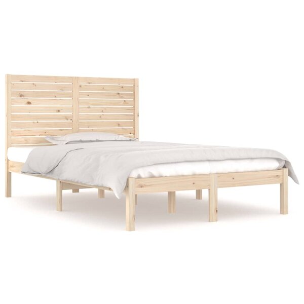 vidaXL Cadre de lit sans matelas 120x190 cm bois massif