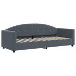 vidaXL Lit de repos gris foncé 80x200 cm velours