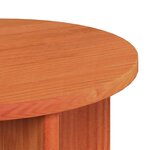 vidaXL Table basse 2 Pièces Marron cire 39 5 x 39 5 x 30 cm