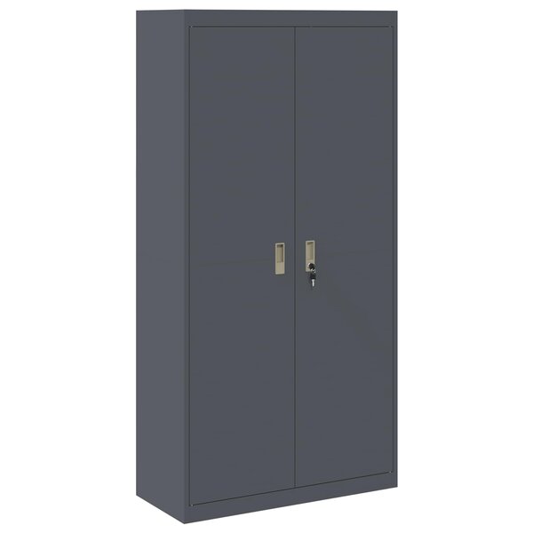 vidaXL Armoire de rangement 2 Pièces Anthracite 90 x 40 x 180 cm Acier