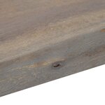 Vidaxl table console gris 115 x 35 x 76 cm bois d'acacia massif et fer