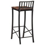 vidaXL Chaises de bar lot de 4 bois de récupération massif
