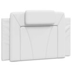 vidaXL Cadre de lit Viana sans matelas blanc 90x190 cm similicuir