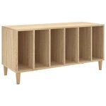 vidaXL Armoire à disques chêne sonoma 100x38x48 cm bois d'ingénierie