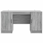 vidaXL Bureau Sonoma gris 142 5 x 50 x 75 cm Bois d'ingénierie