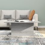 vidaXL Table basse Sonoma gris 102x55 5x40 cm Bois d'ingénierie