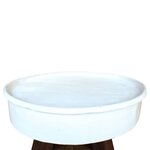 vidaXL Table basse Bois de récupération massif 60 x 45 cm Blanc