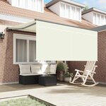 vidaXL Auvent Rétractable Crème 350 x 250 cm Polyester et Aluminium