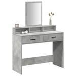 vidaXL Table de Toilette Gris béton 100 x 41 x 140 cm